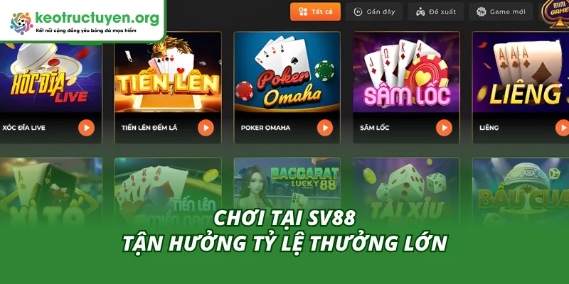 Sv88 Tỷ Lệ Kèo Cao Nhất – Điểm Đến Cho Dân Cá Cược Sành Điệu Khám phá lợi ích khi chơi tỷ lệ uy tín tại Sv88